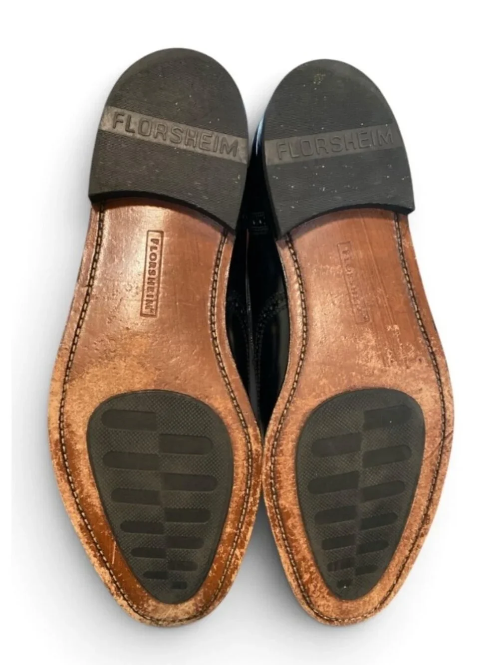Florsheim Men’s Leather Lexingon Wingtip Tassel Slip On Dress Shoes Sz 11.5 Blk